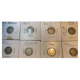 1916 & 1916-S Barber Silver Dimes