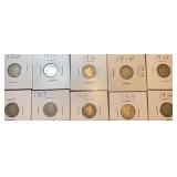 1913 & 1914 Barber Silver Dimes