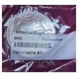 2002 American Silver Eagle Coin