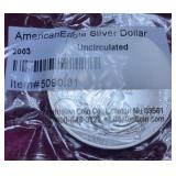 2003 American Silver Eagle Coin