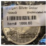 1884-O Morgan Silver Dollar