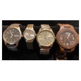 Timex and WeWood wristwatches