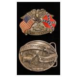 Souvenir belt buckles