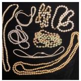 Cultured pearls? And Pearl like beaded necklaces