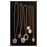 Necklaces with medallion style pendants