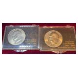 1972-D & 1974-D Eisenhower Dollar Coins