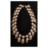 Delicate multi dangle short necklace/ choker