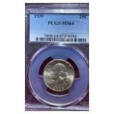 PCGS 1939 Washington Quarter (MS64)