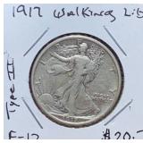 1917 Walking Liberty Half Dollar (type 2)