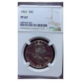 NGC 1963 Franklin Half Dollar (PF67)