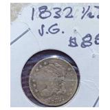 1832 Capped Bust Half Dime (VG)