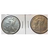 1936 Walking Liberty Silver Halves