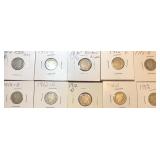 1912-D & 1912 Barber Silver Dimes
