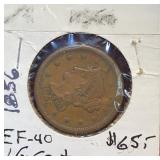 1856 Large Cent (EF-40)