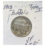 1913 Buffalo Nickel Type 1 (VF)