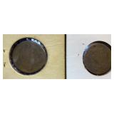 (2) 2 Cent Pieces 1864 & ??