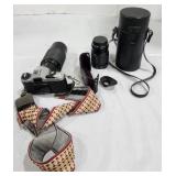 Pentax 100X SLR 35MM Camera  & Accessories
