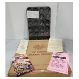 Pampered Chef Baking Stone, muffin pan