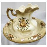 Wash Basin and Pitcher
