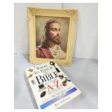 Jesus Picture &Bible Book