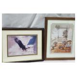 Framed Prints (2), Eagle & Front Porch