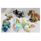 TY Beanie Babies, Bat, Dragon,Scaly