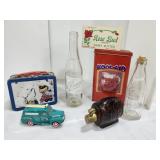Advertising Lot, bottles, lunch box