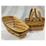 Longaberger Baskets (2), 1992 Christmas