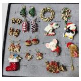 Christmas Brooches & earrings
