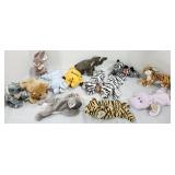 Ty Beanie Babies, Tigers, Lions, Rabbits