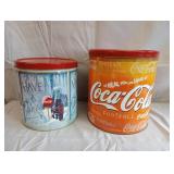 Large Coac-Cola Tins