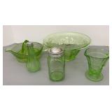 Vaseline Glass Pieces