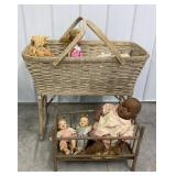 Antique Bassinet & Baby Doll Bed