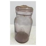 Antique Lavender Qt Canning Jar