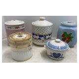 Various Canisters & Biscuit Jars