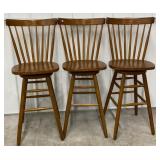 (3) Swivel Bar Stools