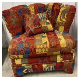 Upholstered Wingback Occasional Chair