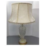 Clear Glass Base Table Lamp 29in tall