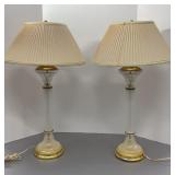 Pair of Matching Table Lamps 29in tall