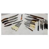 Antler Handle Knives & Flatware