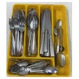 Tray of Miscellaneous SS Flatware