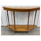 Tall Oak Behind Sofa Table