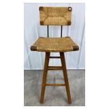 Wicker seat Bar Stool