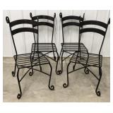 Wrought iron patio chairs