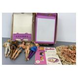 Barbie Electric Drawing Set & Dolls