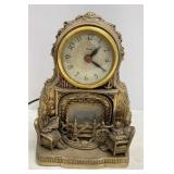 Vtg United Clock Corp Cast Metal Clock