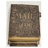 Antique Brass US Mail Chute