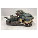 Cast Iron Frog Coin Bank