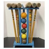 Vtg Croquet Set (no wickets)