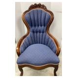 Antique Rosewood Framed Occasional Chair